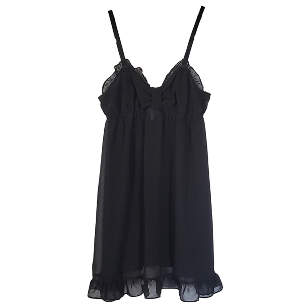2005 * Unbranded Semi Sheer Babydoll Black Size Unknown